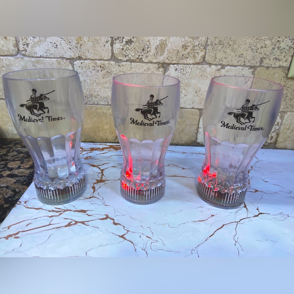 Medieval Times Cups. Sold as a set of 3 cups